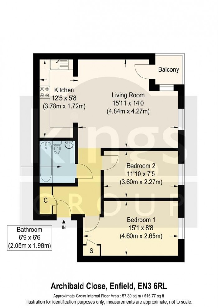 Floorplan for Archibald Close, Enfield