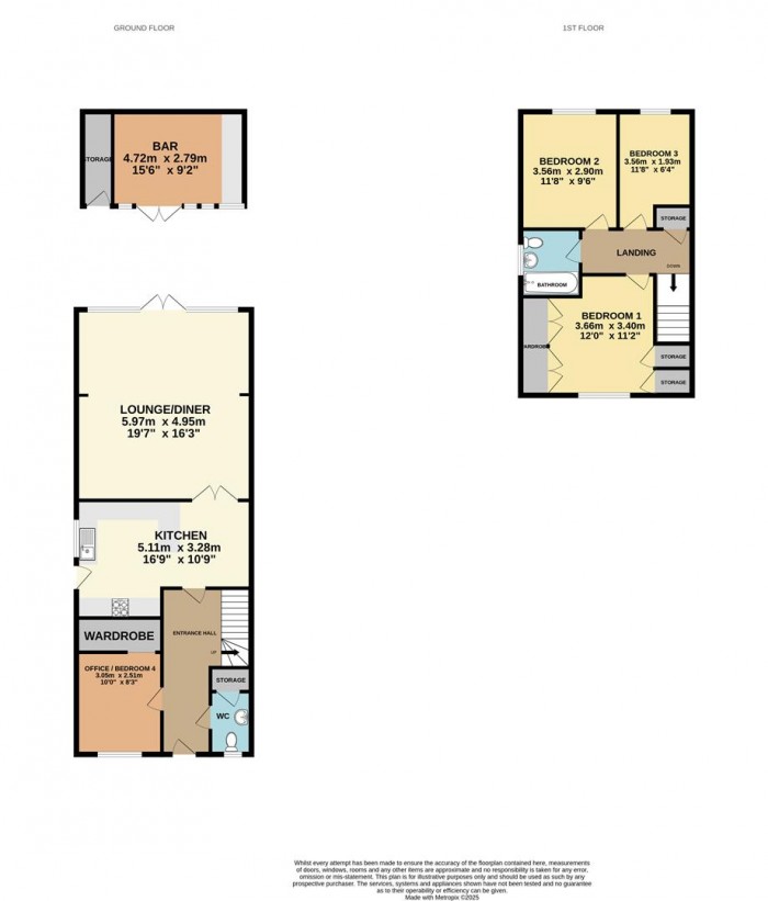 Floorplan for Oakdene, Cheshunt, Waltham Cross