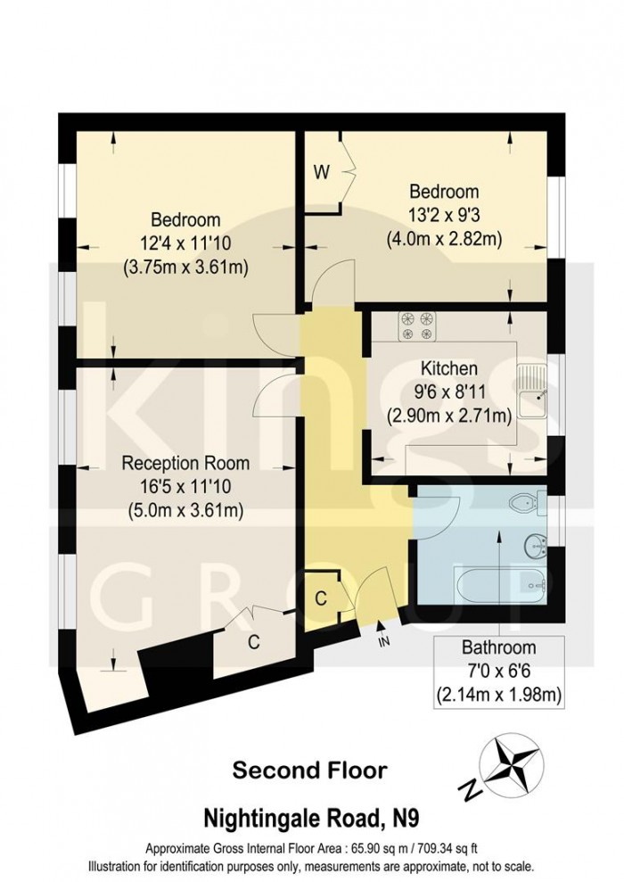 Floorplan for Nightingale Road, Edmonton, N9