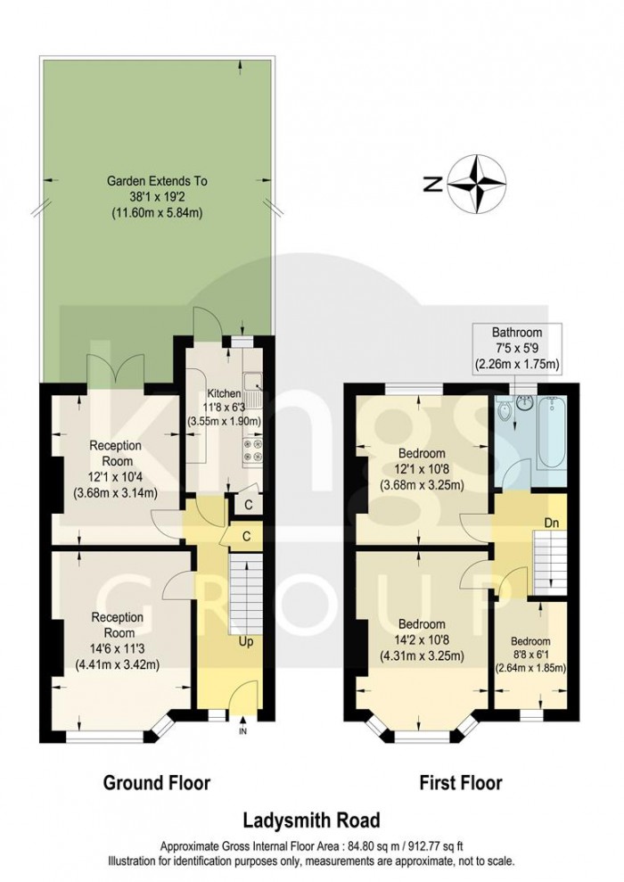 Floorplan for Ladysmith Road, London