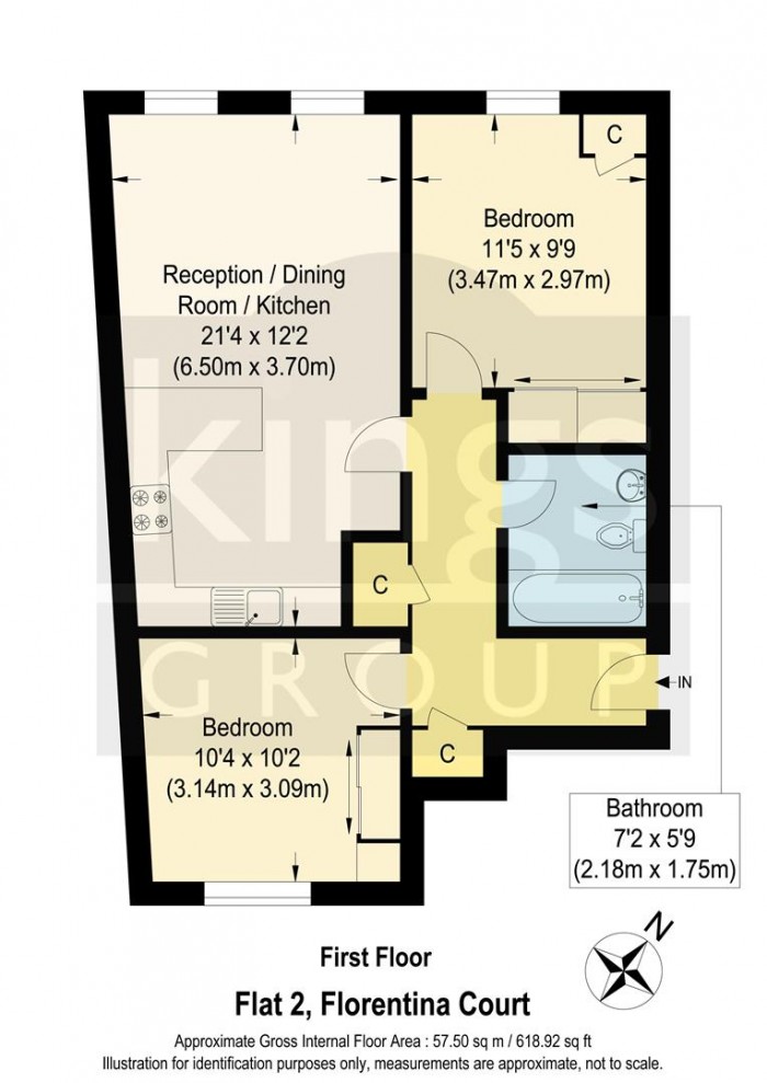 Floorplan for Silver Street, Enfield