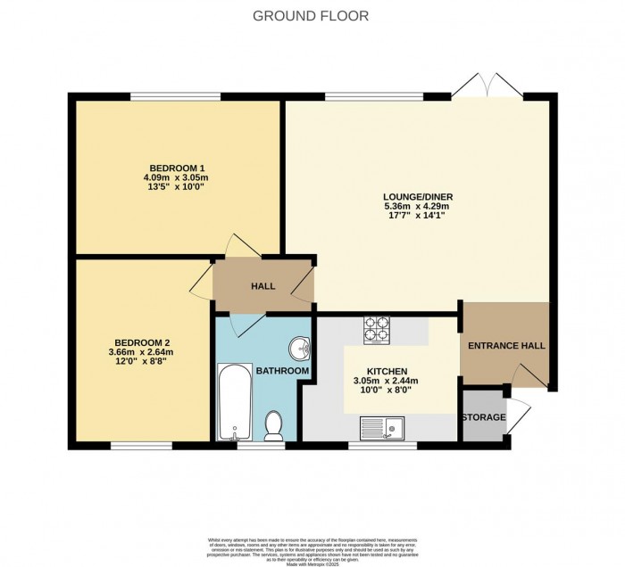 Floorplan for Chace Avenue, Potters Bar