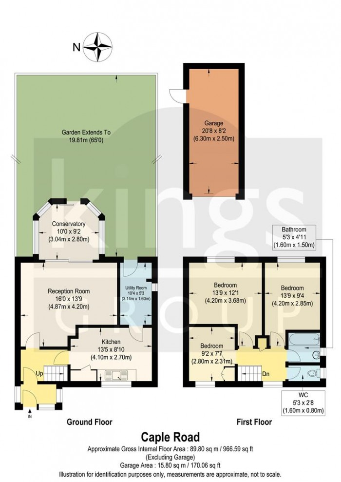 Floorplan for Capel Road, Enfield