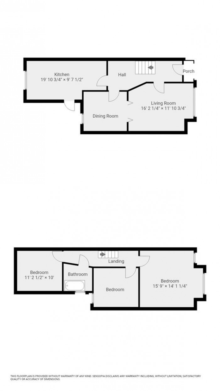 Floorplan for Vincent Road, London