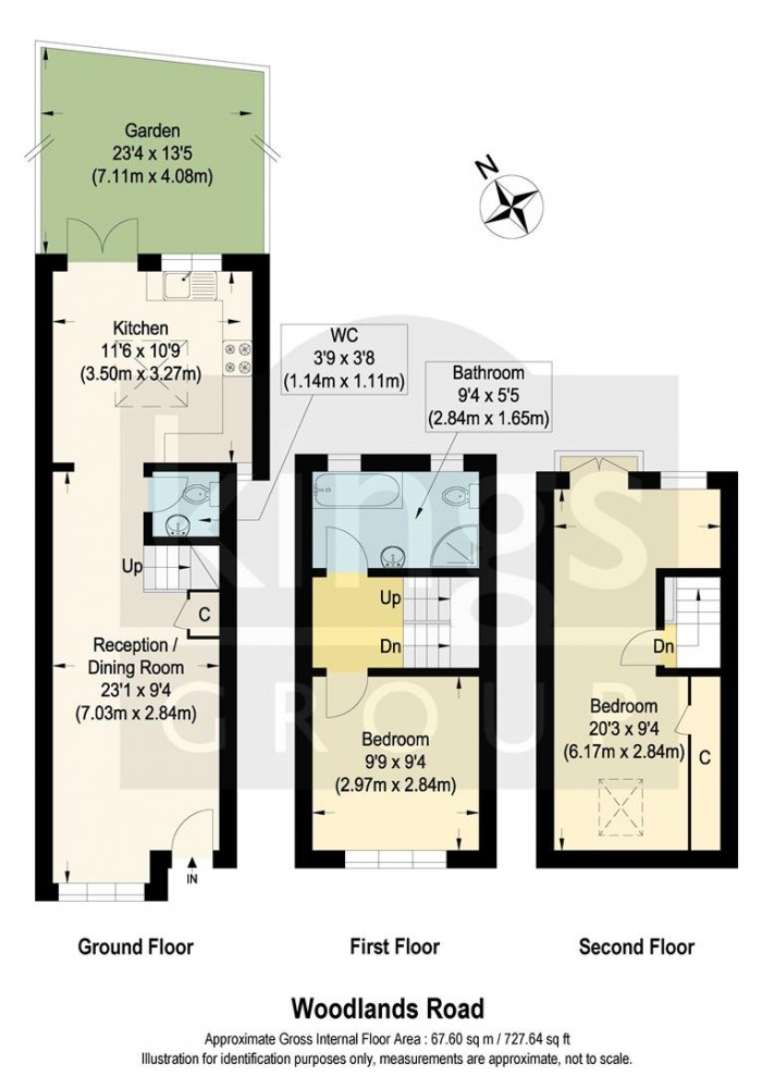 Floorplan for Woodlands Road, Edmonton, N9
