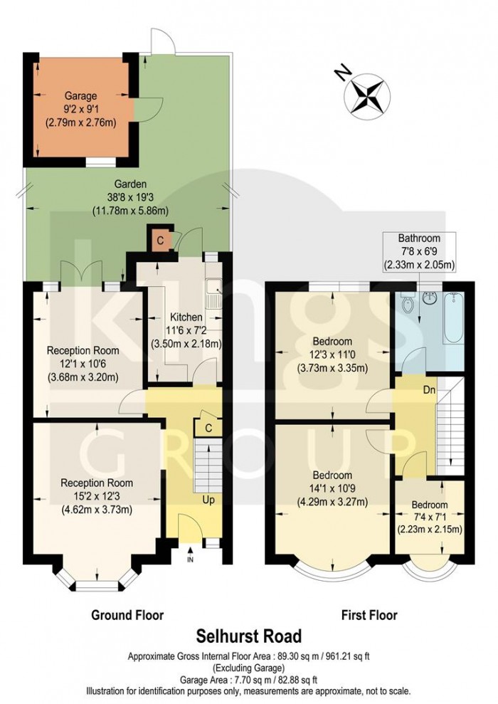 Floorplan for Selhurst Road, Edmonton, N9