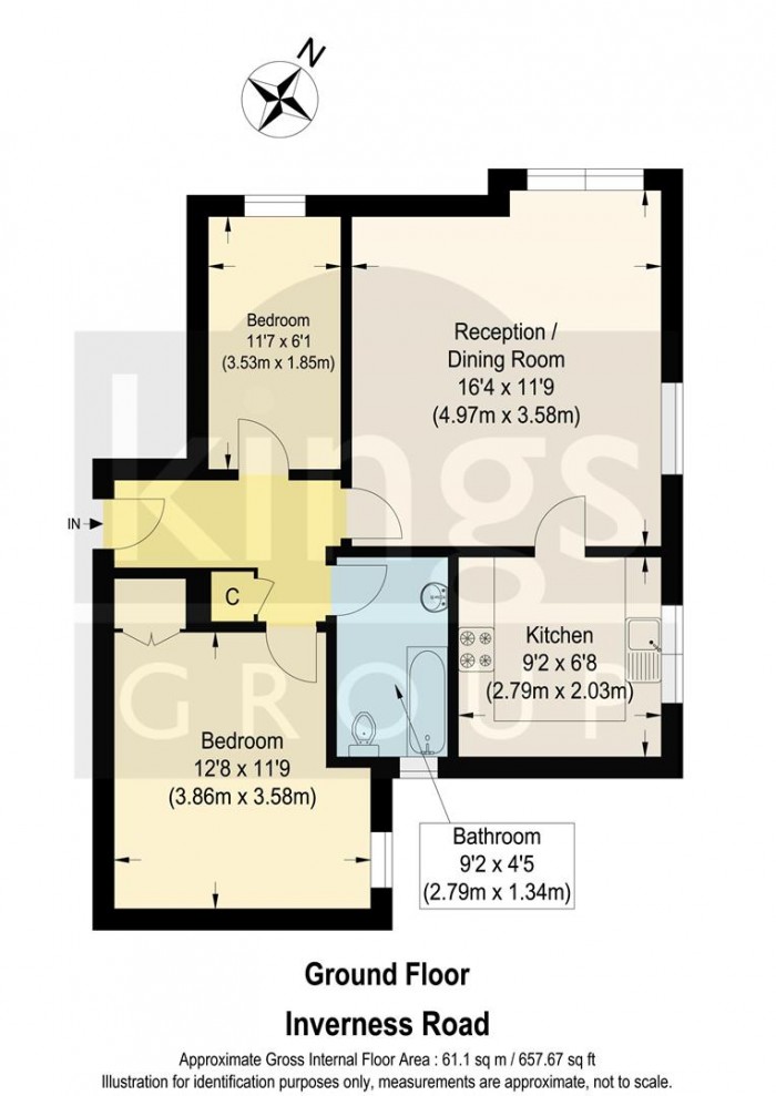 Floorplan for Inverness Road, Edmonton, N18