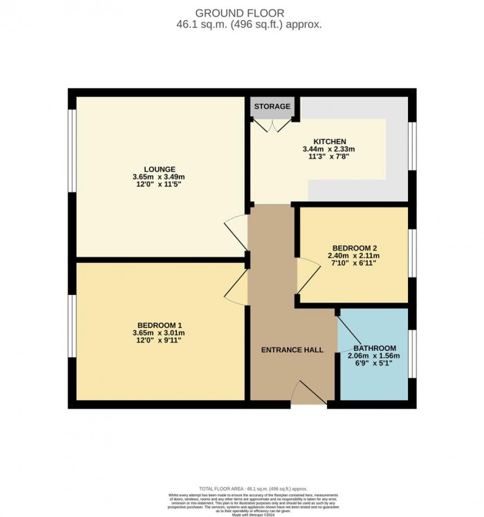 Floorplan for Kingham Road, Wareside