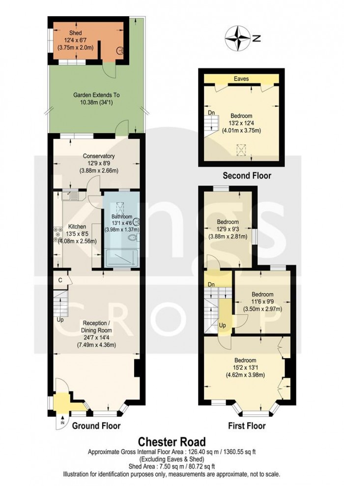 Floorplan for Chester Road, Edmonton, N9