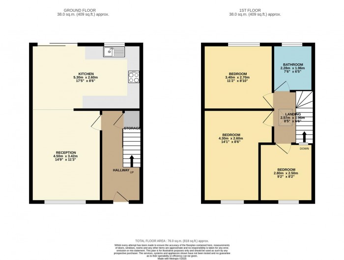 Floorplan for Penrhyn Avenue, London
