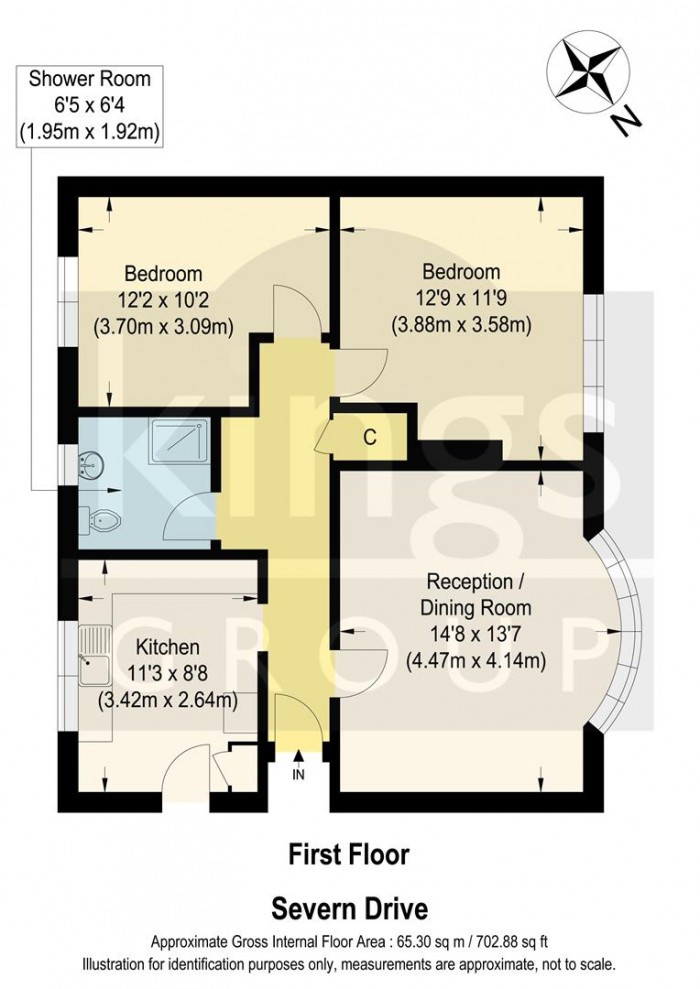 Floorplan for Severn Drive, Enfield