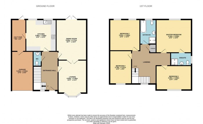 Floorplan for Brookfield Lane West, Cheshunt, Waltham Cross
