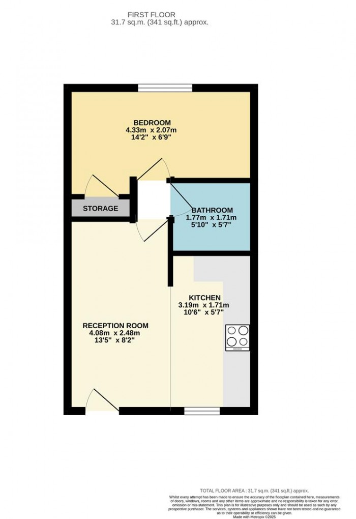 Floorplan for Orford Road, London