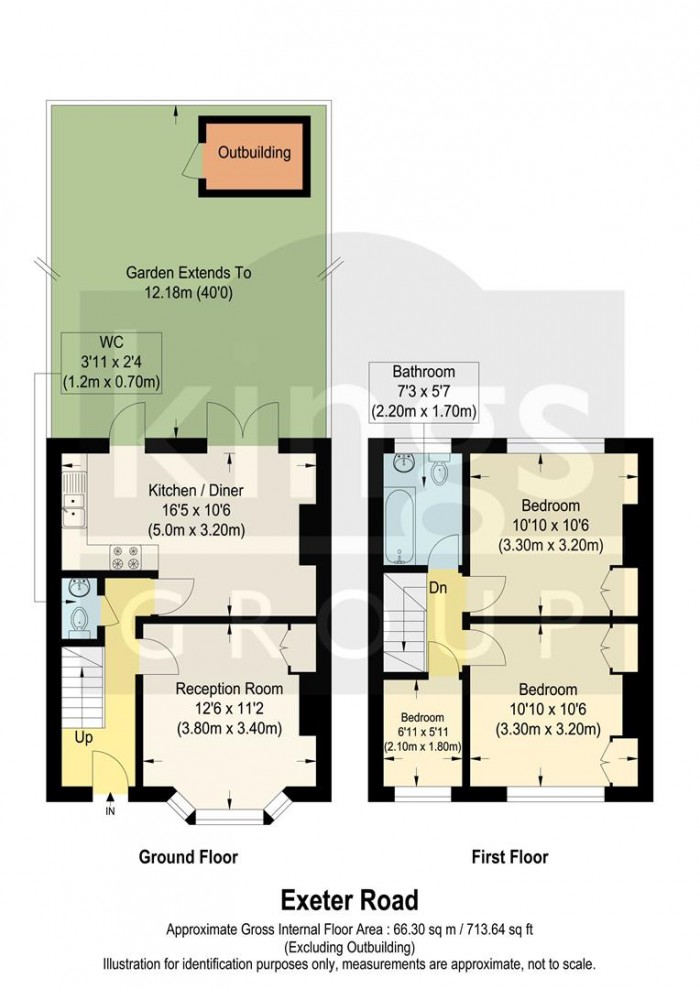 Floorplan for Exeter Road, Edmonton, N9