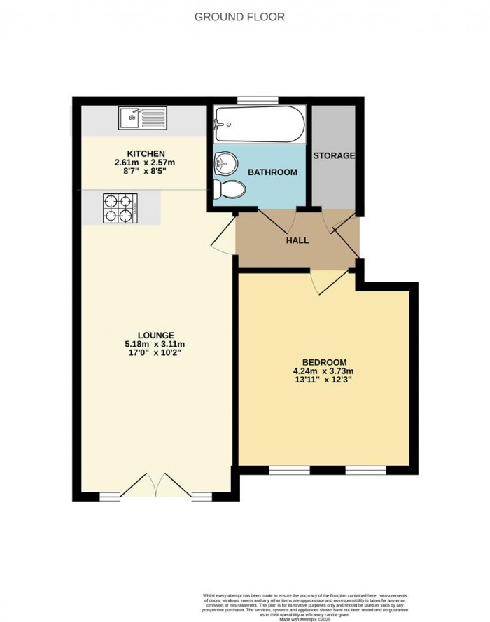 Floorplan for Foundry Gate, Waltham Cross