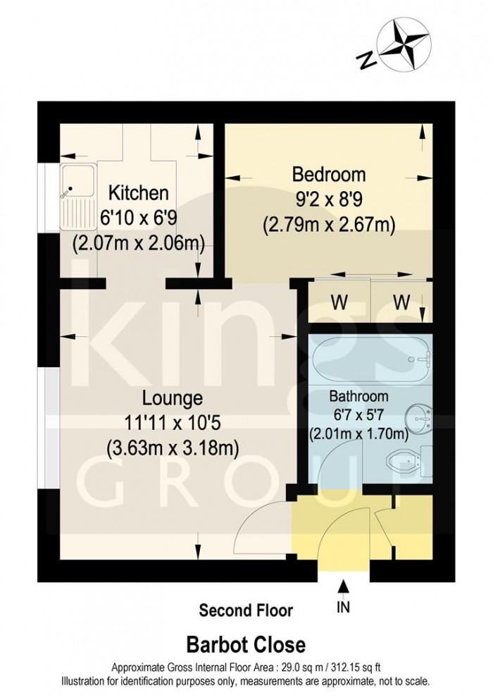 Floorplan for Barbot Close, Edmonton, N9