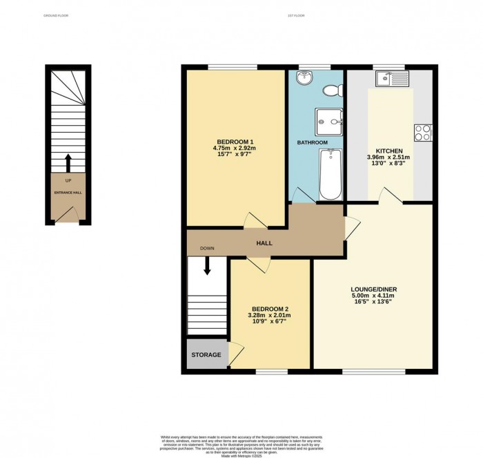 Floorplan for Garner Drive, Broxbourne