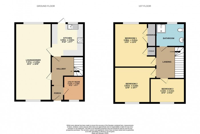 Floorplan for Green Close, Cheshunt, Waltham Cross