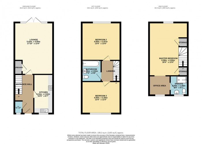 Floorplan for Bowhill Way, Harlow