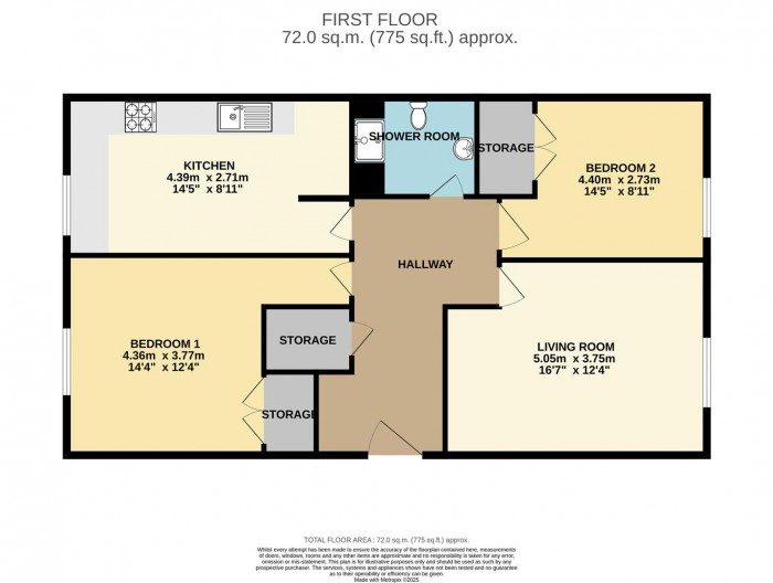 Floorplan for Altair Close, London