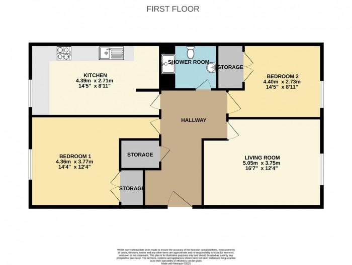 Floorplan for Altair Close, London