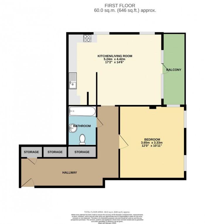 Floorplan for Hampden Lane, London