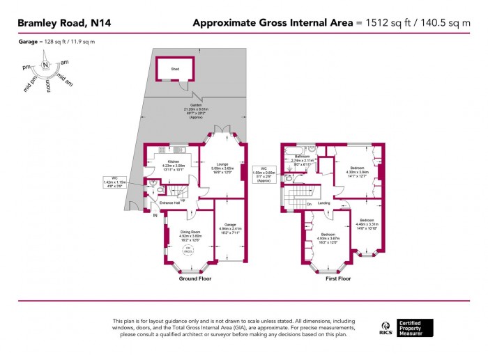 Floorplan for Bramley Road, London