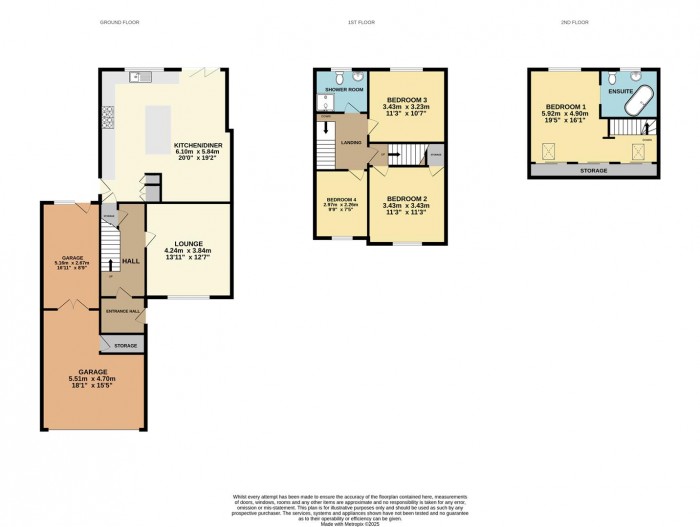 Floorplan for Cozens Road, Ware