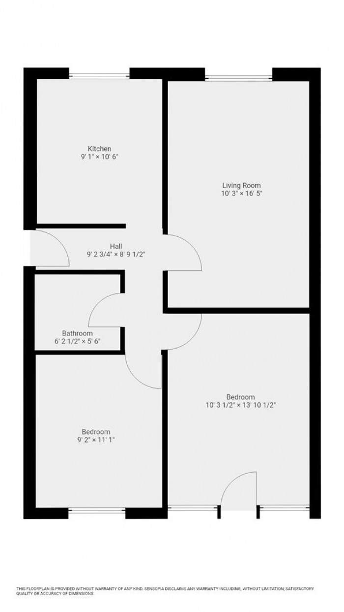 Floorplan for Hall Gardens, London