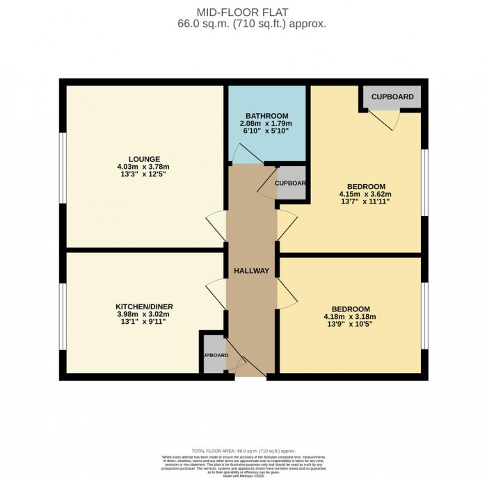 Floorplan for Falmouth Way, London