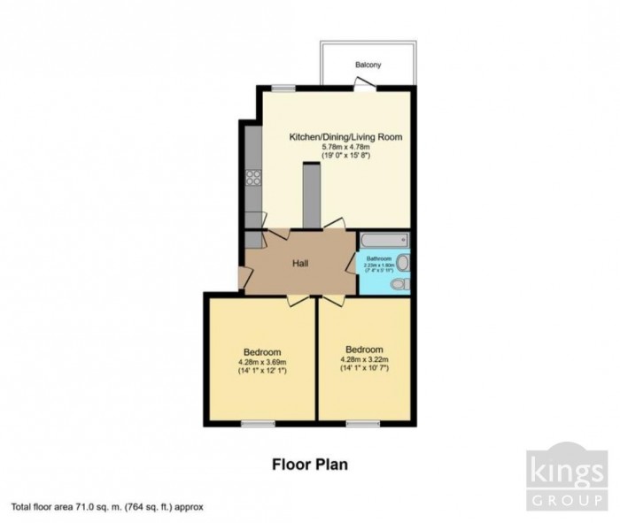 Floorplan for Academia Way, London