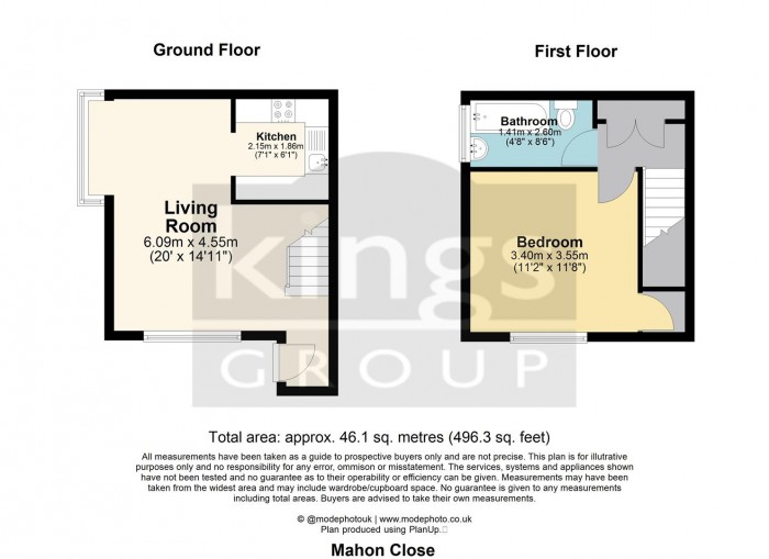 Floorplan for Mahon Close, Enfield