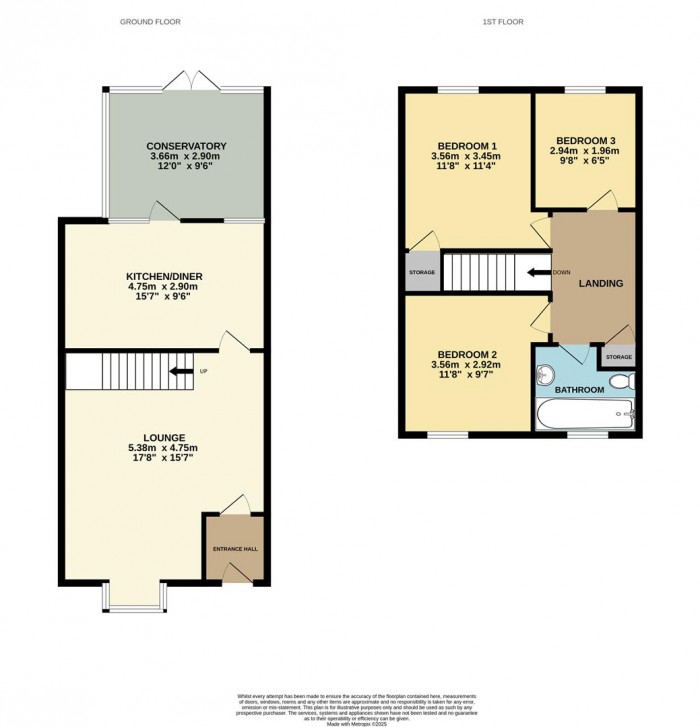 Floorplan for Leaforis Road, Cheshunt, Waltham Cross