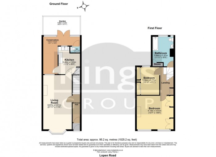 Floorplan for Lopen Road, Edmonton, N18