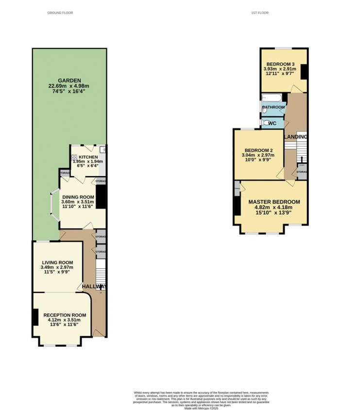 Floorplan for Lordsmead Road, London