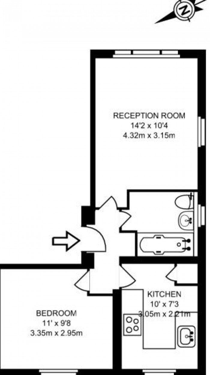 Floorplan for Harrier Way, London