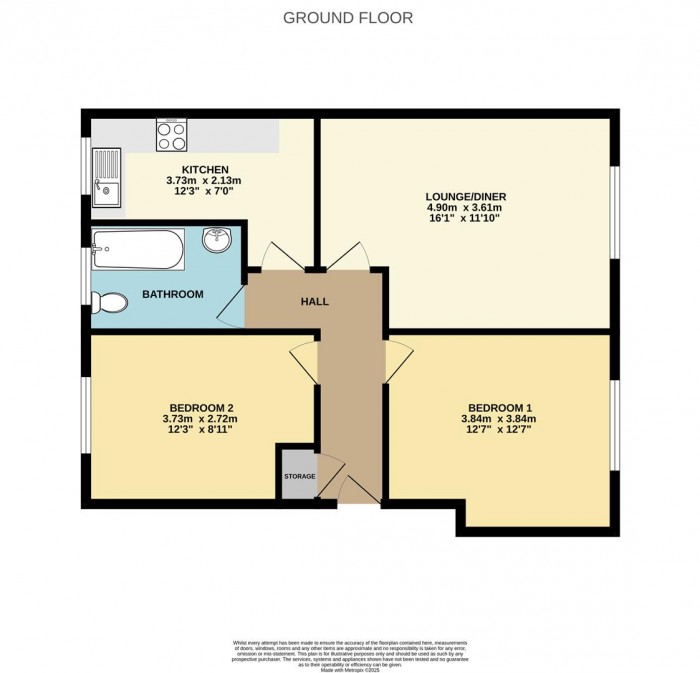 Floorplan for Shaw Close, Cheshunt, Waltham Cros