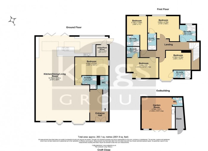 Floorplan for Croft Close, London