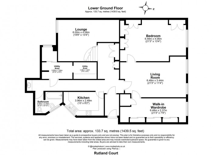 Floorplan for Rutland Court, London