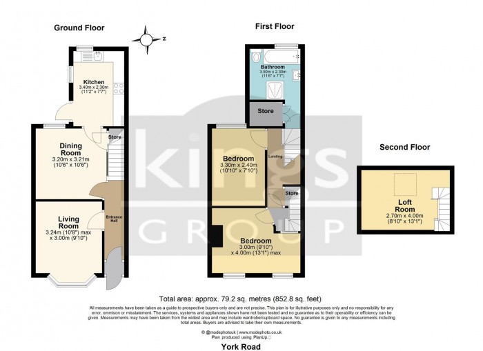 Floorplan for York Road, Edmonton, N18