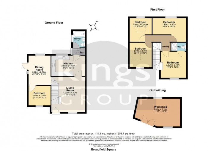 Floorplan for Broadfield Square, Enfield