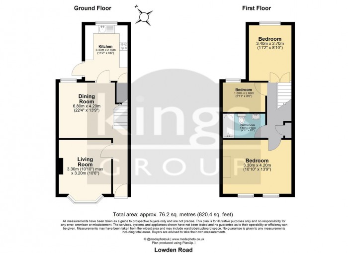 Floorplan for Lowden Road, Edmonton, N9