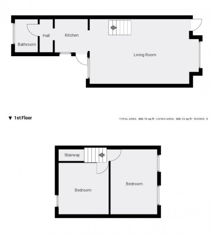 Floorplan for Chivers Road, London