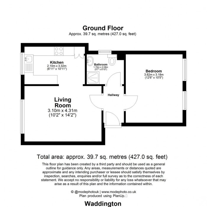 Floorplan for Waddington Close, Enfield