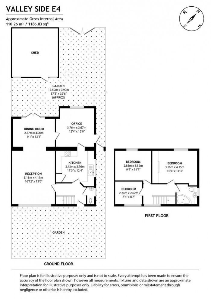 Floorplan for Valley Side, London