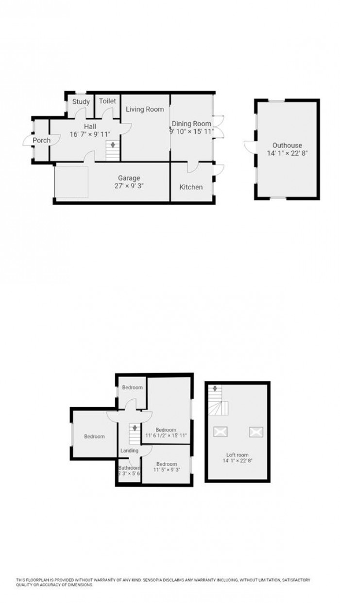 Floorplan for Sinclair Road, London