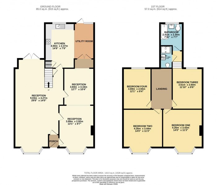Floorplan for Shortlands Road, Leyton