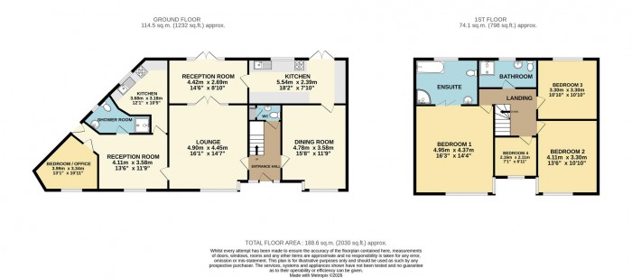 Floorplan for Eastfield Road, Waltham Cross