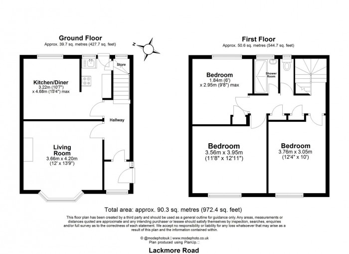 Floorplan for Lackmore Road, Enfield