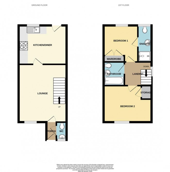 Floorplan for Malkin Drive, Church Langley